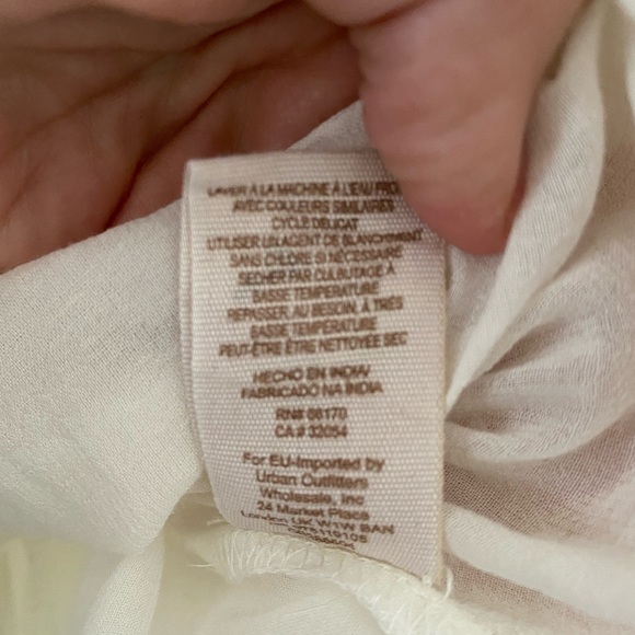 Free People Toosaloosa Slub Meadow Ivory Casual Maxi Dress XS 🌿A6 - Picture 15 of 16